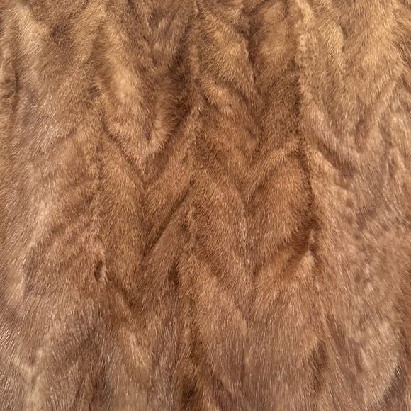 Women's Vintage Mink Fur Coat - Brown - Picture 3 of 6
